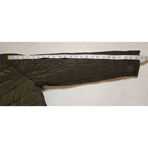 A&I Womens‎ Lightweight Utility Jacket Olive Green Puffer Womens Medium Full Zip - Picture 8 of 8